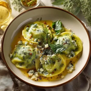 Molho de Pêra e Gorgonzola para Ravioli da Serra